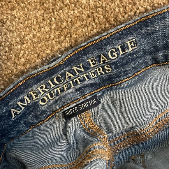 Denim Ripped Shorts. Gently Worn. Stretchy - Picture 5 of 6